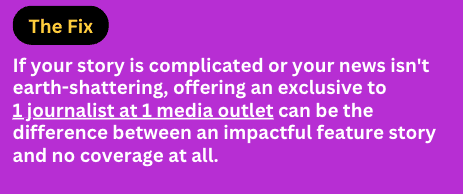 The fix for a common earned media mistake made by a healthcare PR firm